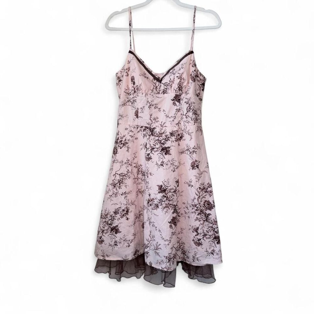 City-triangles Women's Pink and Cream Dress